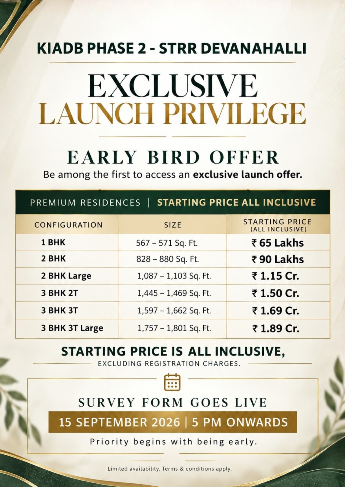 Exclusive Launch Privilege | Early Bird Offer