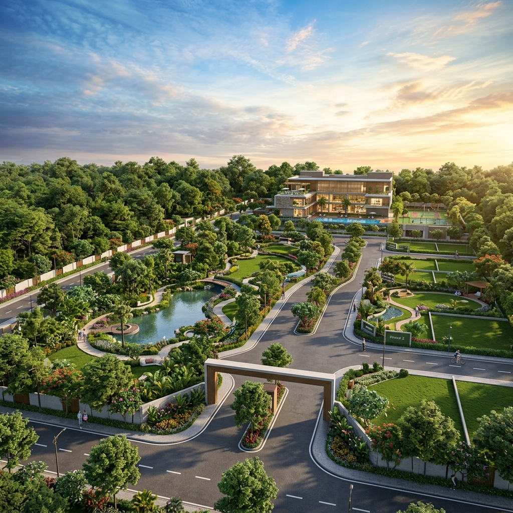 Sattva Doddaballapura Plots Master Layout Showcase
